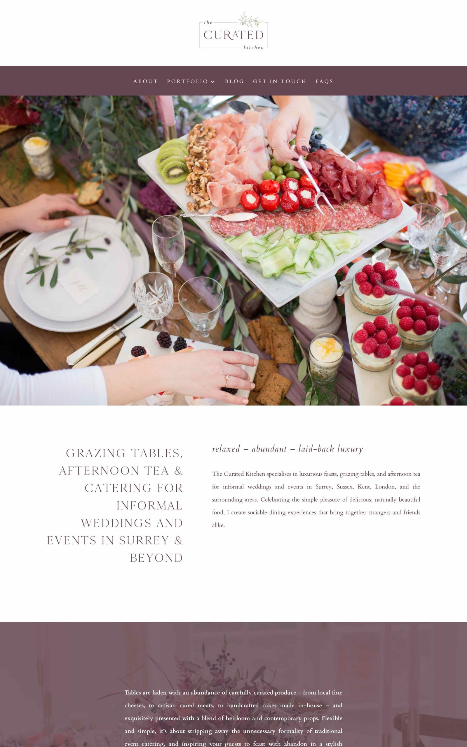 The Curated Kitchen project screenshot by Ericks Webs Design