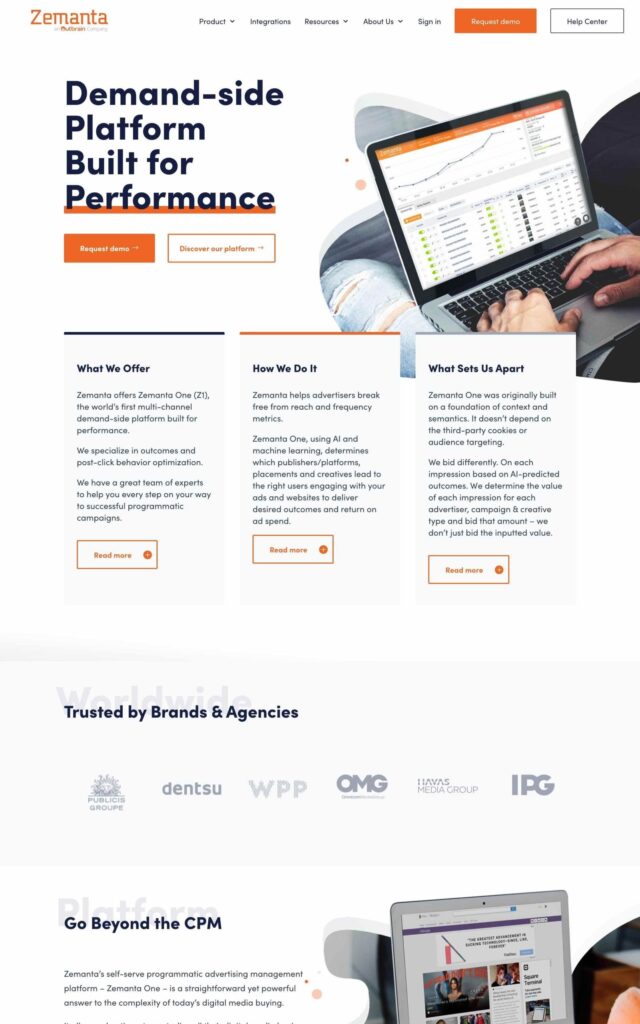 Zemanta by Outbrain Zemanta by Outbrain project screenshot by Ericks Webs Design