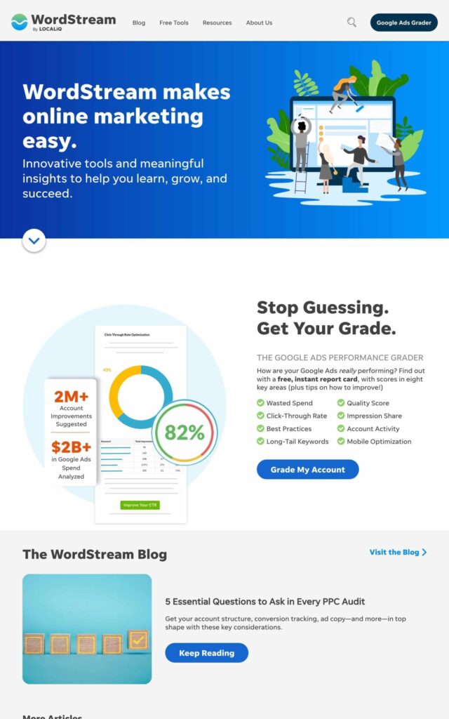 WordStream WordStream project screenshot by Ericks Webs Design