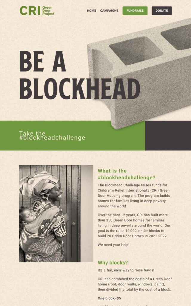 Blockhead Challenge project screenshot by Ericks Webs Design