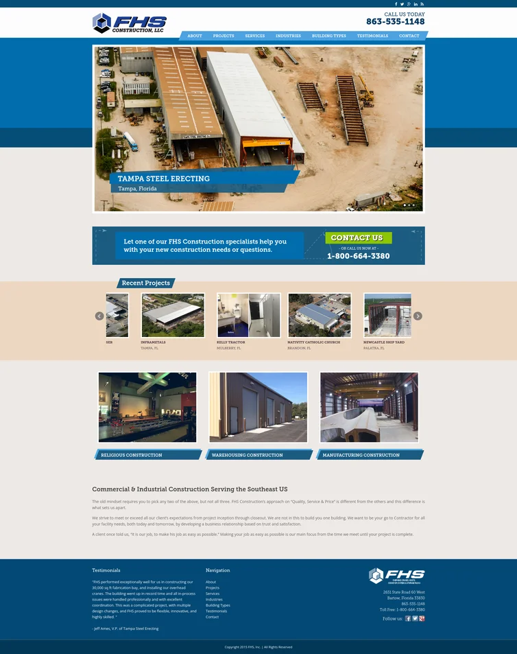 FHS Constructions FHS Constructions - Ericks Webs Design 01