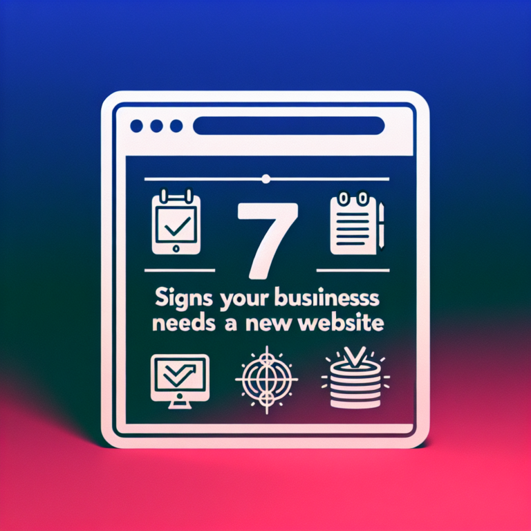 7 Signs Your Business Needs a New Website 7 Signos de que tu Negocio Necesita un Nuevo Sitio Web | Negocio nuevo sitio web | Ericks Webs Design