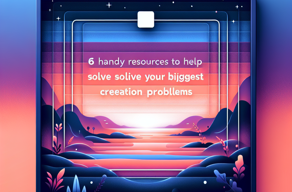 6 Handy Resources to Help Solve Your Biggest Content Creation Problems