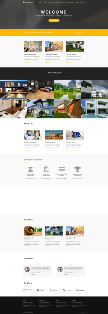 Construction - Ericks Webs Design 01