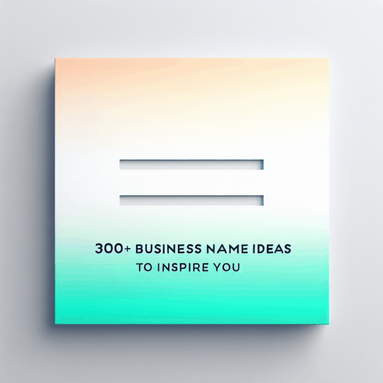 300+ Business Name Ideas to Inspire You [+7 Brand Name Generators]