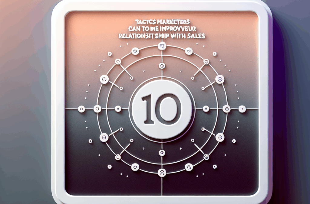 10 Tactics Marketers Can Take to Improve Their Relationship with Sales