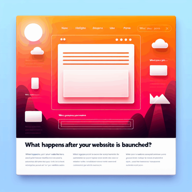 What Happens After Your Website Is Launched? Pasos Cruciales Después del Lanzamiento del Sitio Web