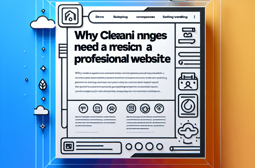 Why Cleaning Companies Need a Professional Website