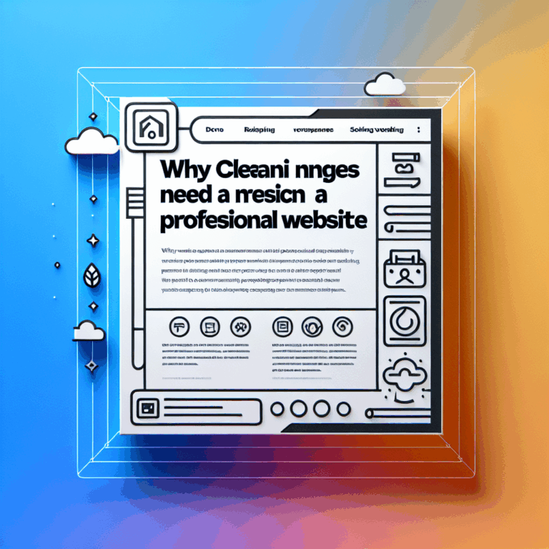 Why Cleaning Companies Need a Professional Website Importancia de un Sitio Web Profesional para Empresas de Limpieza