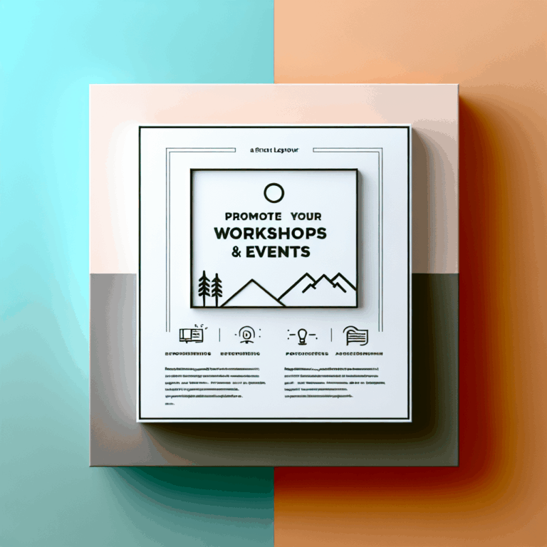 Promociona tus Talleres y Eventos con un Diseño Inteligente | Promocionar talleres eventos | Ericks Webs Design