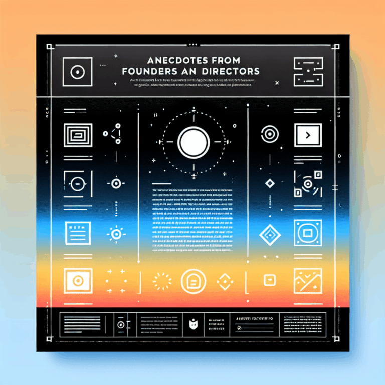 Anecdotes from Founders and Directors