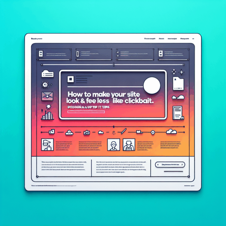 How to Make Your Site Look & Feel Less like Clickbait (Design & UX Tips)