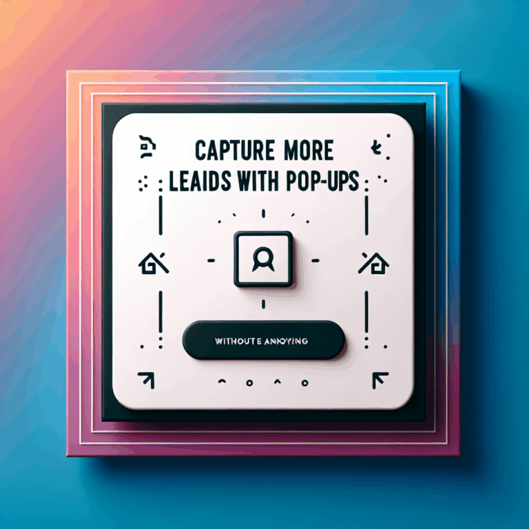Captura más clientes potenciales con pop-ups (sin ser molesto) | Captura clientes potenciales | Ericks Webs Design