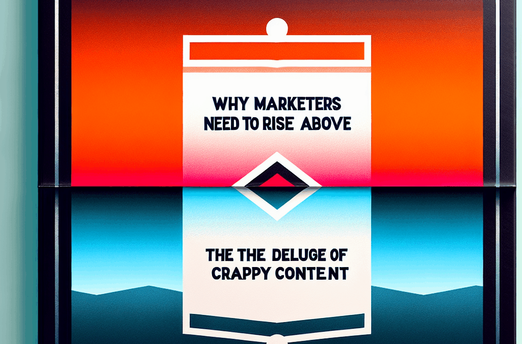 Why Marketers Need to Rise Above the Deluge of Crappy Content