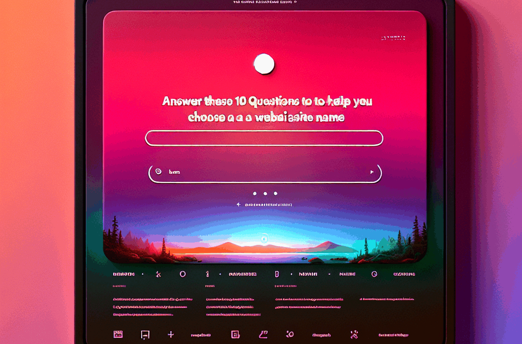Answer These 10 Questions to Help You Choose a Website Name [+ 50 Name Suggestions]