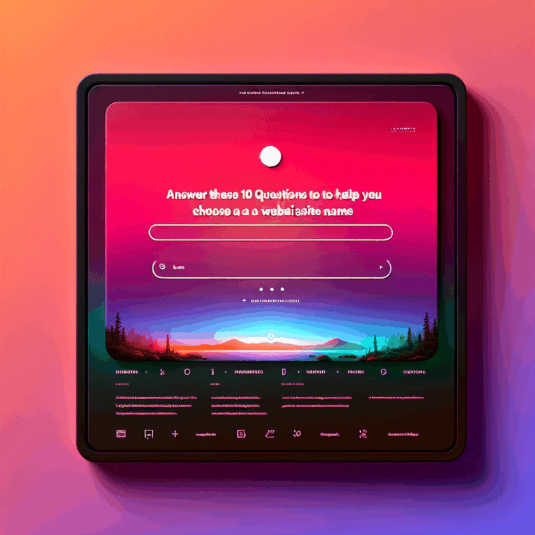 Responde Estas 10 Preguntas para Elegir el Nombre de un Sitio Web [+ 50 Sugerencias de Nombres] | Elegir nombre sitio web | Ericks Webs Design