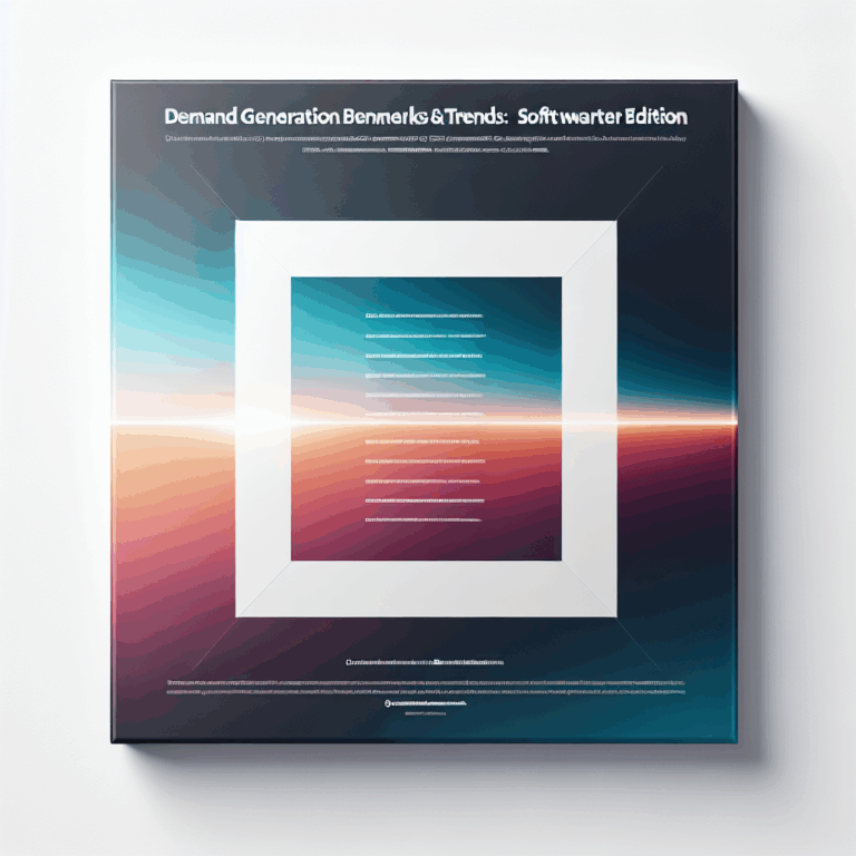 Demand Generation Benchmarks & Trends: Software Marketer Edition