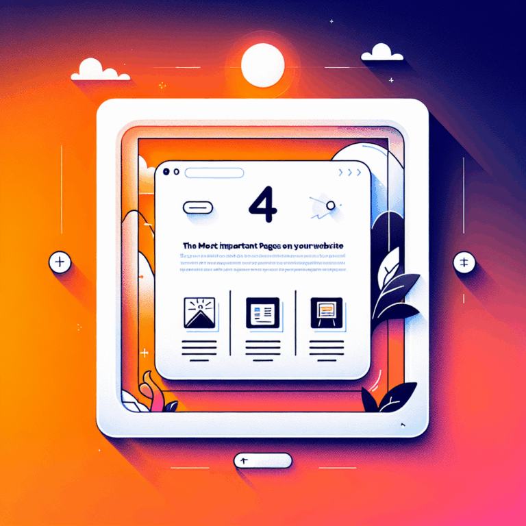 The 4 Most Important Pages on Your Website (& How to Optimize Them)
