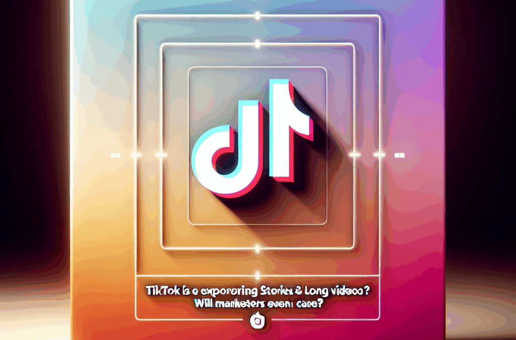 TikTok Is Exploring Stories & Long Videos: Will Marketers Even Care?