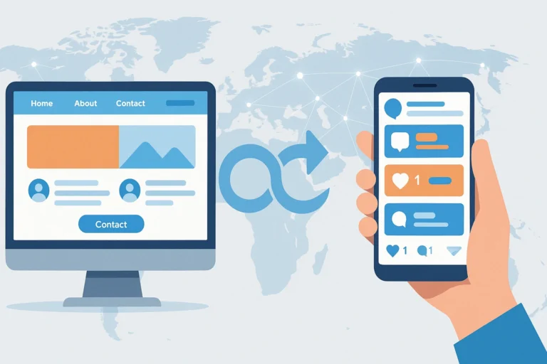 Website vs. Social Media: Which is Essential for Business Success? Sitio web vs. Redes Sociales: ¿Cuál es Esencial para el Éxito Empresarial?