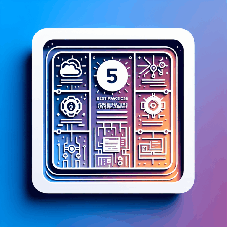 5 Best Practices for Effective API Development