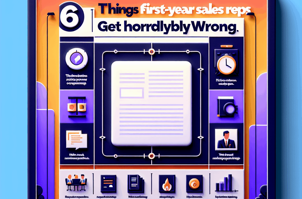 6 Things First-Year Sales Reps Get Horribly Wrong