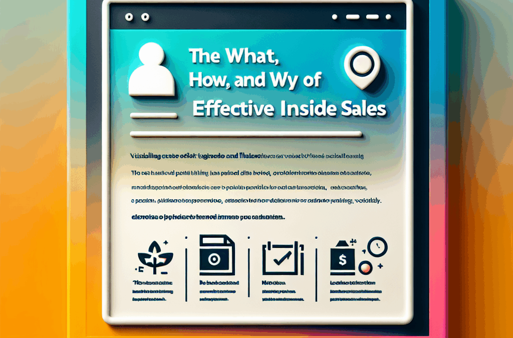 The What, How, and Why of Effective B2B Inside Sales