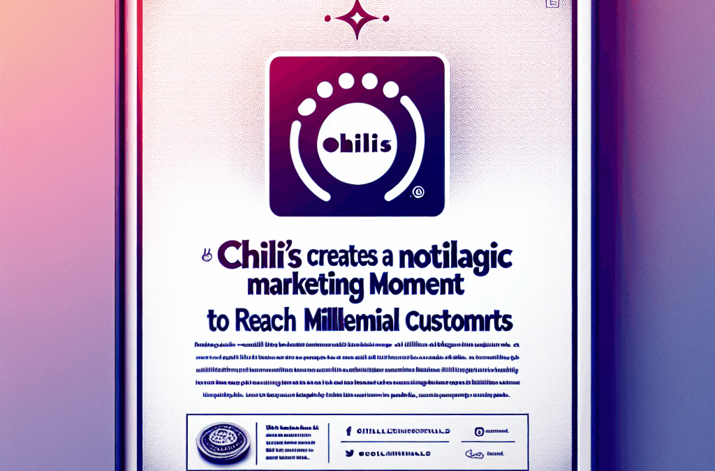 Chili’s Creates A Nostalgic Marketing Moment to Reach Millennial Customers