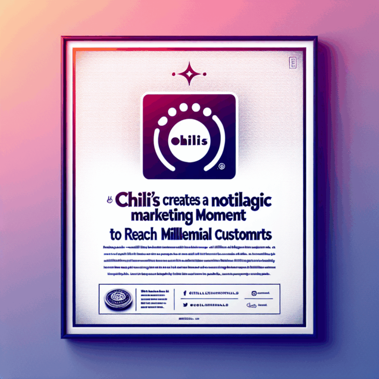 Chili’s Creates A Nostalgic Marketing Moment to Reach Millennial Customers