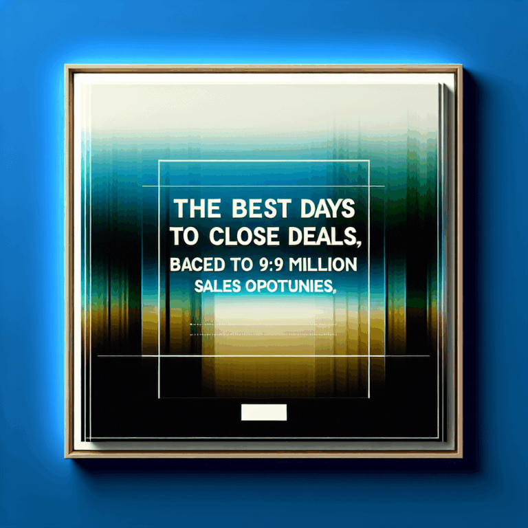 The Best Days to Close Deals, Based on 9.8 Million Sales Opportunities [Data]