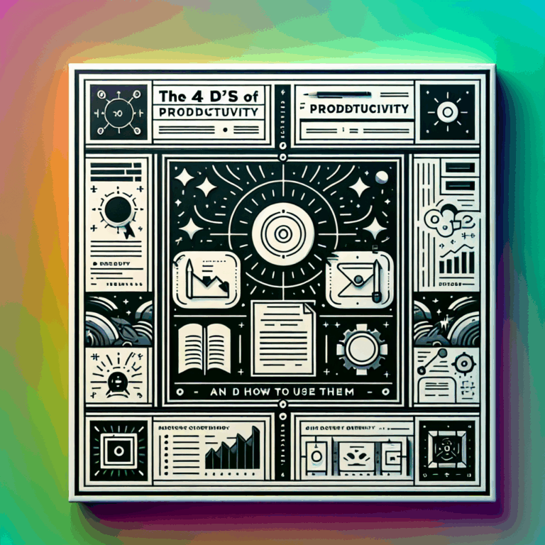 The 4 D’s of Productivity, and How to Use Them
