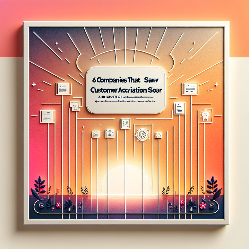 6 Companies That Saw Customer Acquisition Soar (And How They Did It) | Ericks Webs Design