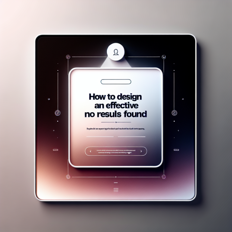 How to Design an Effective ‘No Results Found’ Page