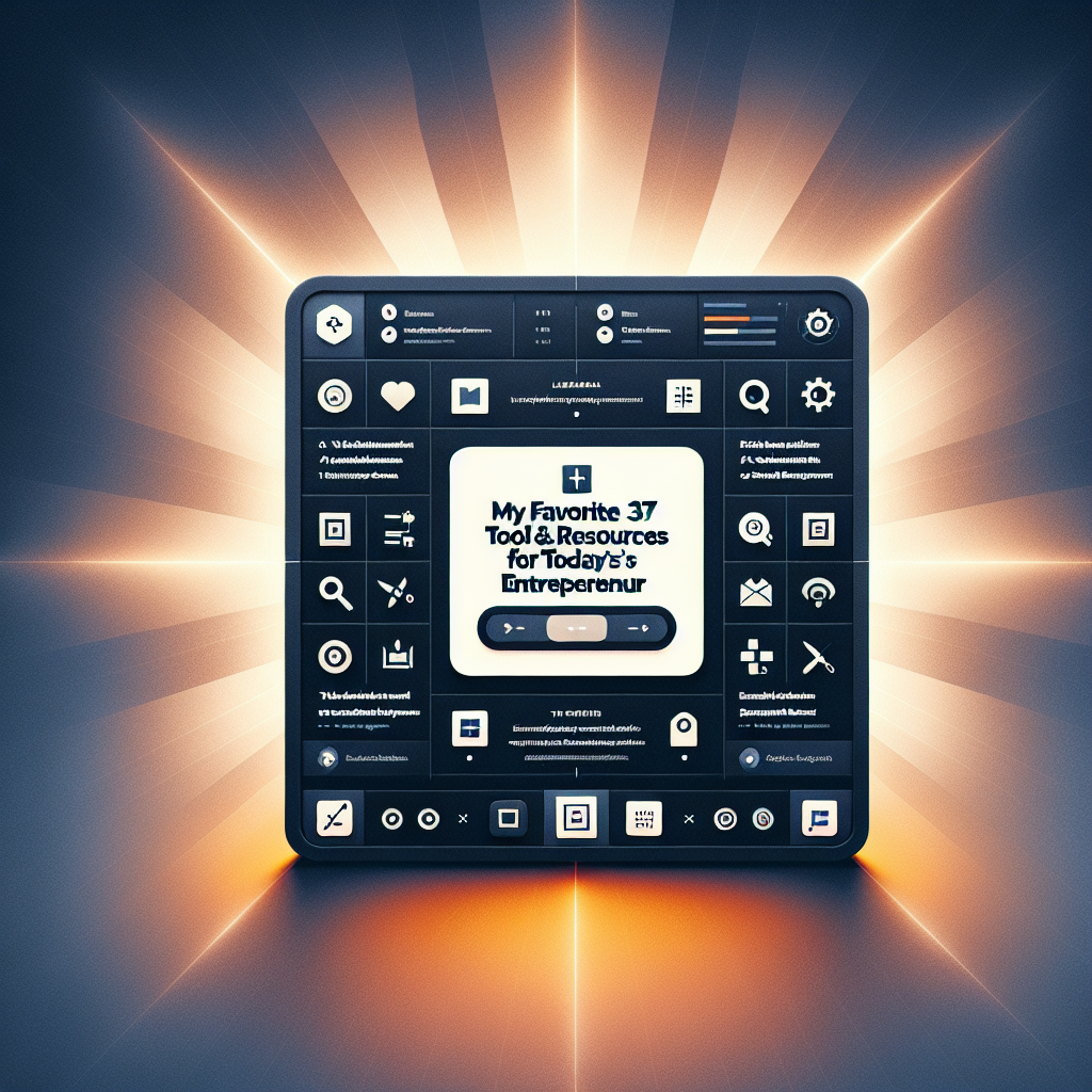 My Favorite 37 Tools & Resources for Today’s Entrepreneur