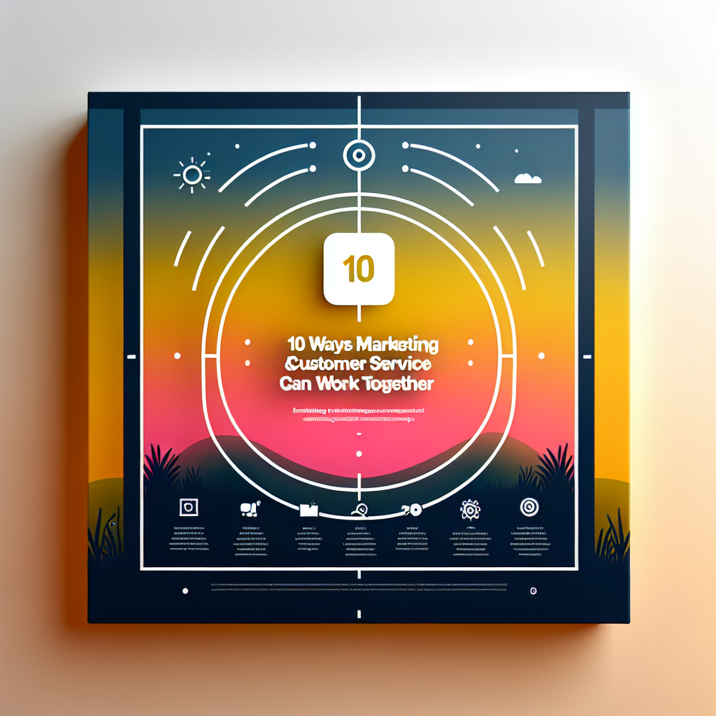 10 Ways Marketing and Customer Service Can Work Together 10 Ways Marketing and Customer Service Can Work Together