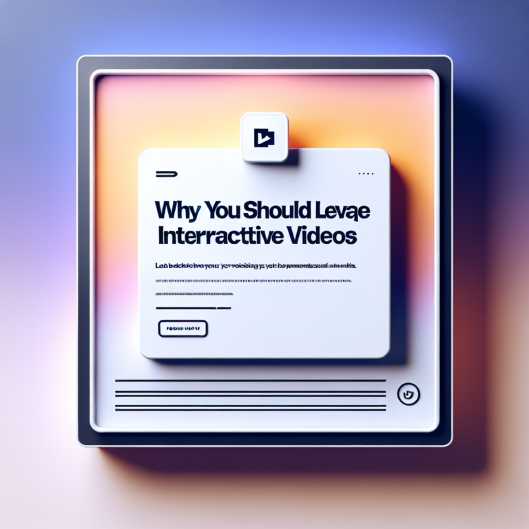 Why You Should Leverage Interactive Videos [Data from 500+ Marketers]