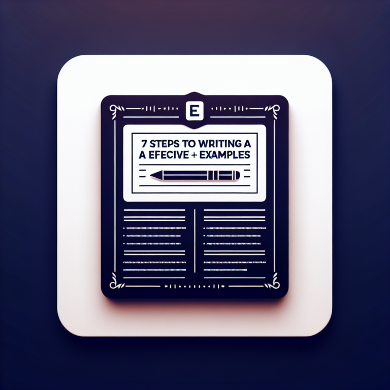 7 Steps to Writing an Effective One [+ Examples]
