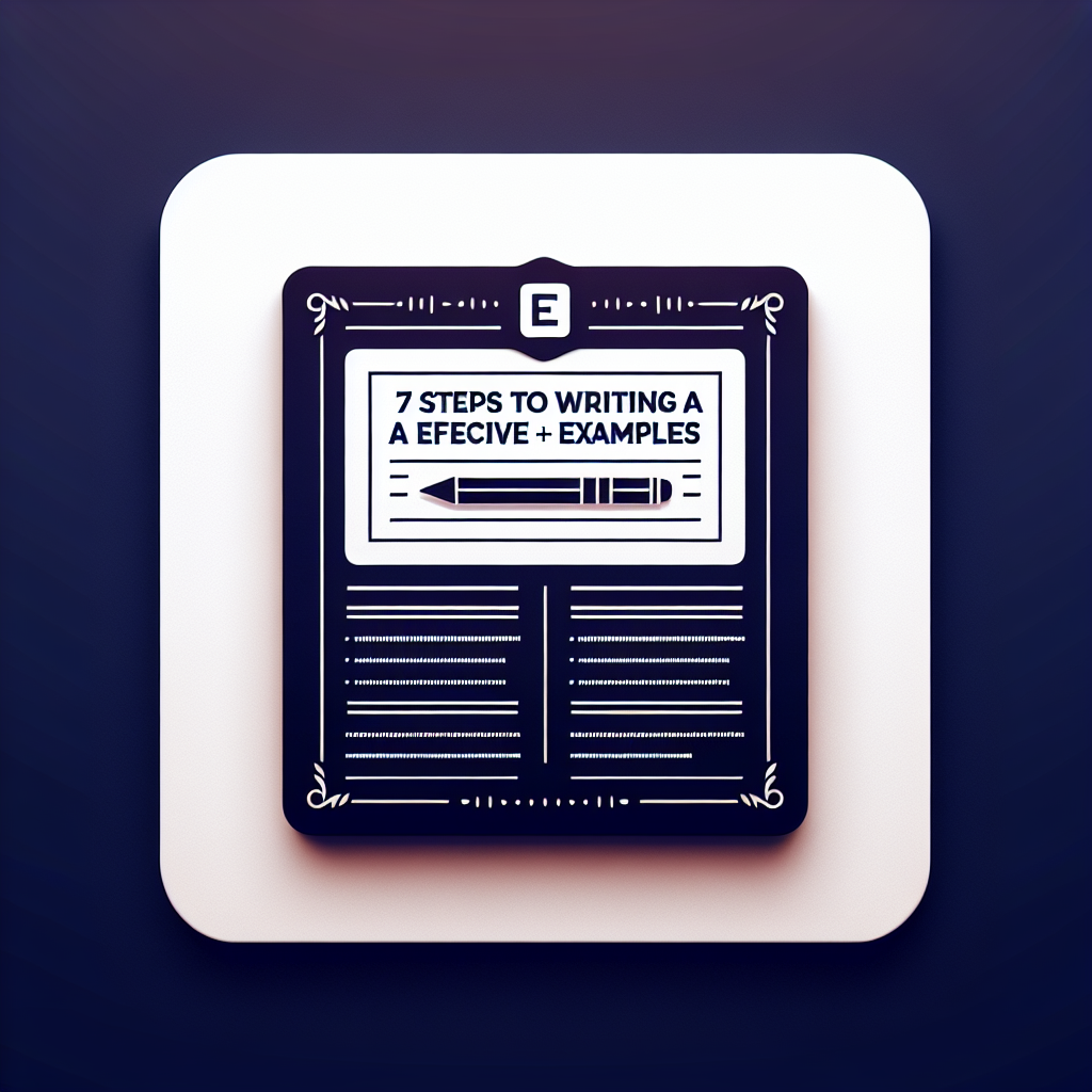 7 Steps to Writing an Effective One [+ Examples]